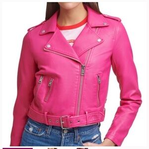 Levis faux leather motorcycle jacket - wore once